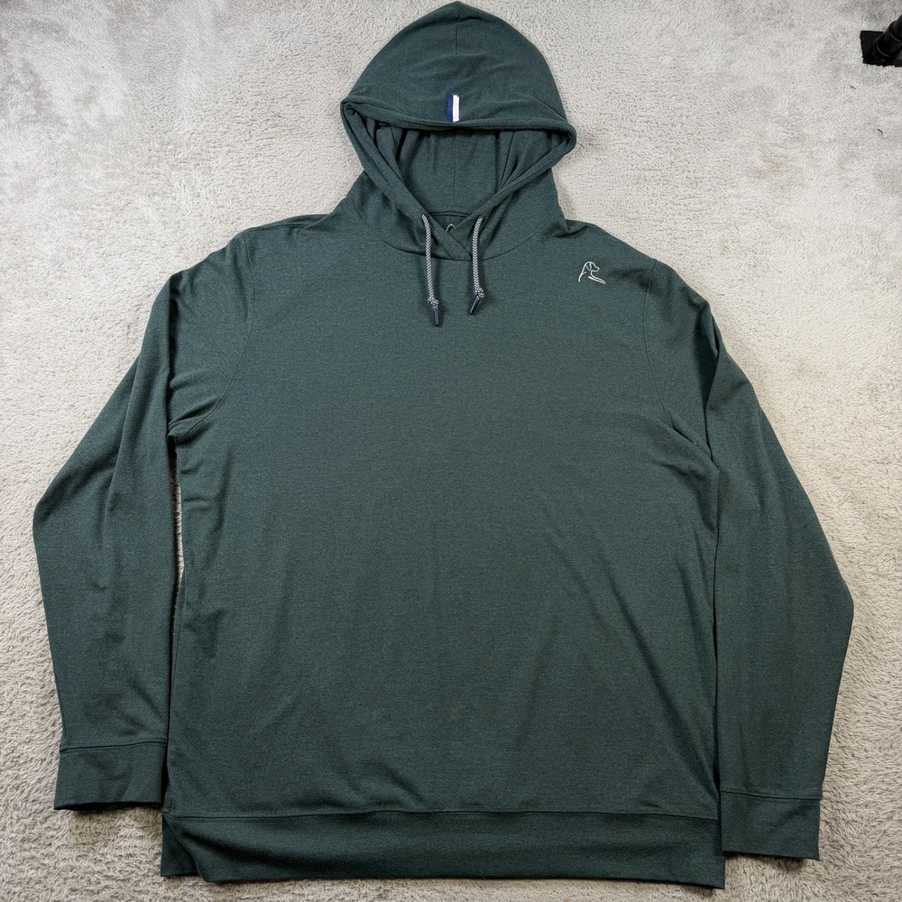 Rhoback Hoodie Mens Large Performance Hooded Drawstring Long Sleeve Stretch